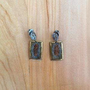 Hand-crafted Mixed Metal Earrings